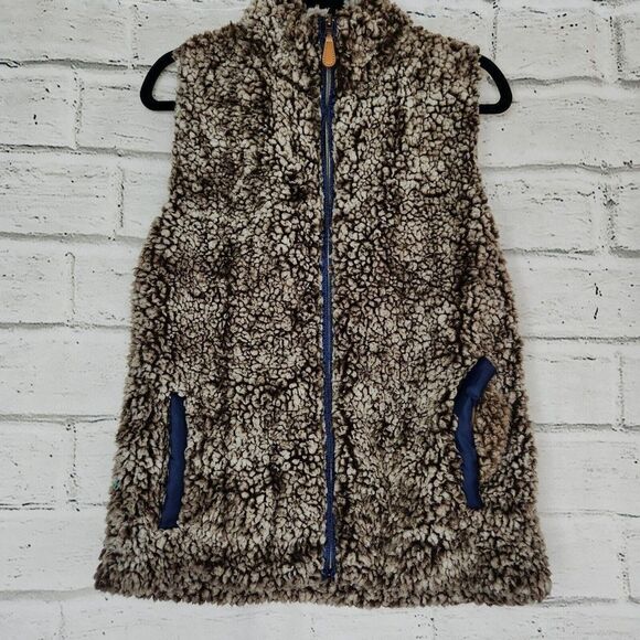 Simply Southern Women's Brown Soft Faux Fur Sleevless Vest Jacket Size Medium - Picture 3 of 14